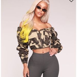 Fashion nova Changes camp jacket brand new